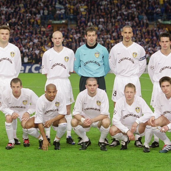 Nike LEEDS UNITED 2000-02 home football shirt long sleeve jersey XL Strongbow - Picture 2 of 16